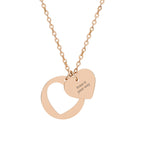 Engravable Heart Cutout Necklace — Personalized Pendant for Couples & Gifts