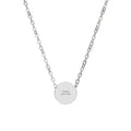 Engravable Mini Circle Necklace — Personalized Disc Pendant