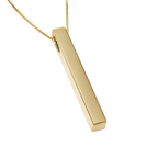 Personalized Vertical Name Bar Pendant — Custom Engraved Name Necklace