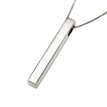 Personalized Vertical Name Bar Pendant — Custom Engraved Name Necklace