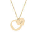 Engravable Heart Cutout Necklace — Personalized Pendant for Couples & Gifts