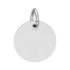Birthstone Circle Charm (Engraving)
